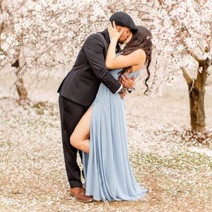 HEAVENLY HUES LIGHT BLUE MAXI DRESS